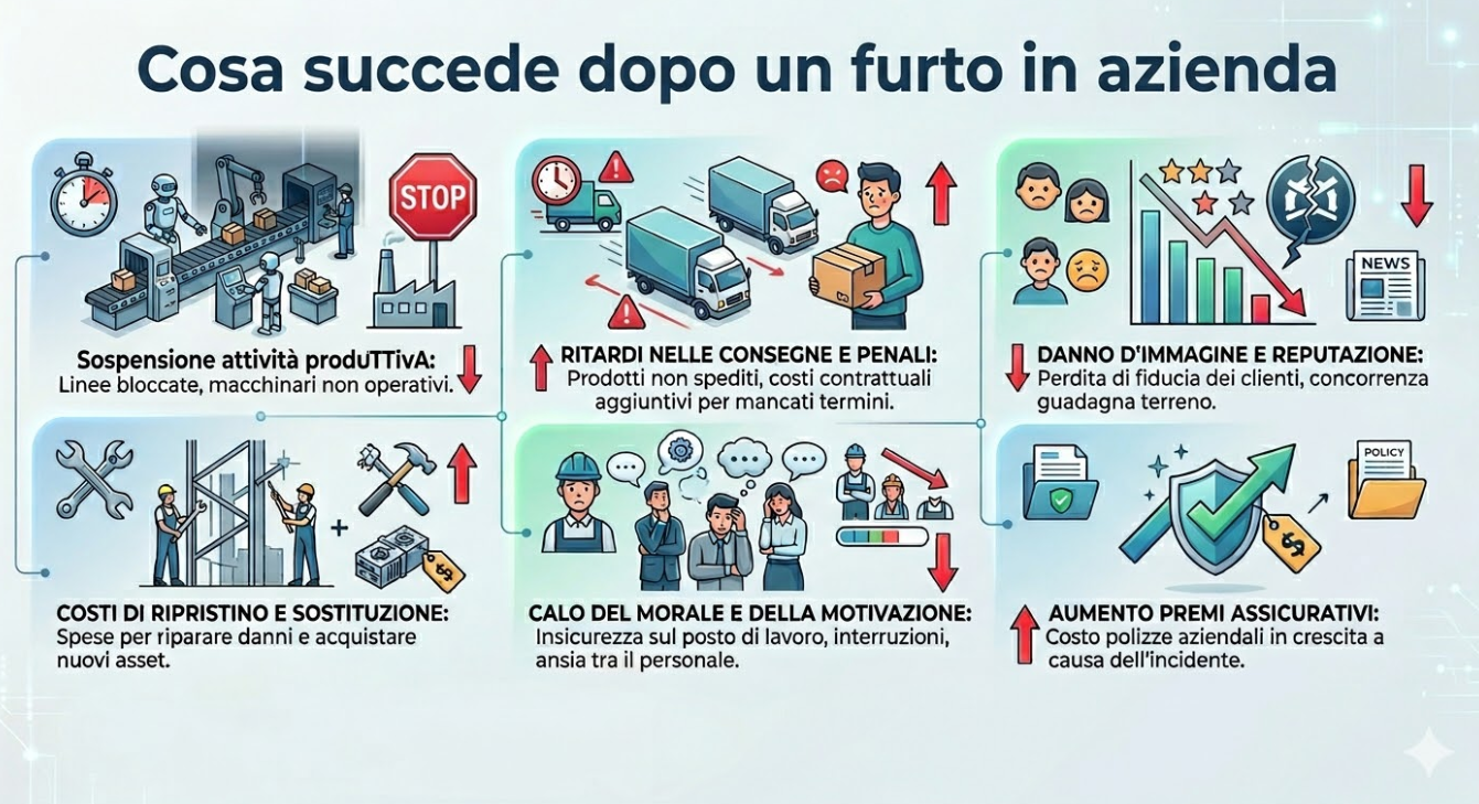 cosa succede dopo un furto in azienda