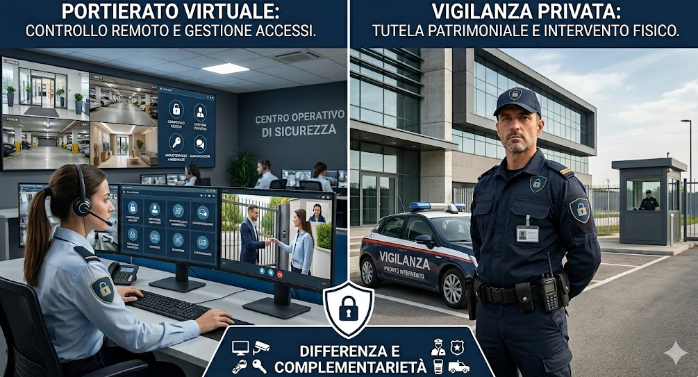 differenza tra portierato virtuale e vigilanza privata