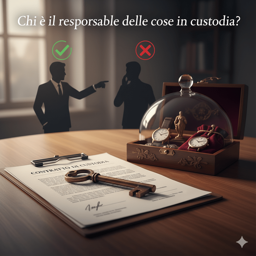 chi è il responsabile delle cose in custodia