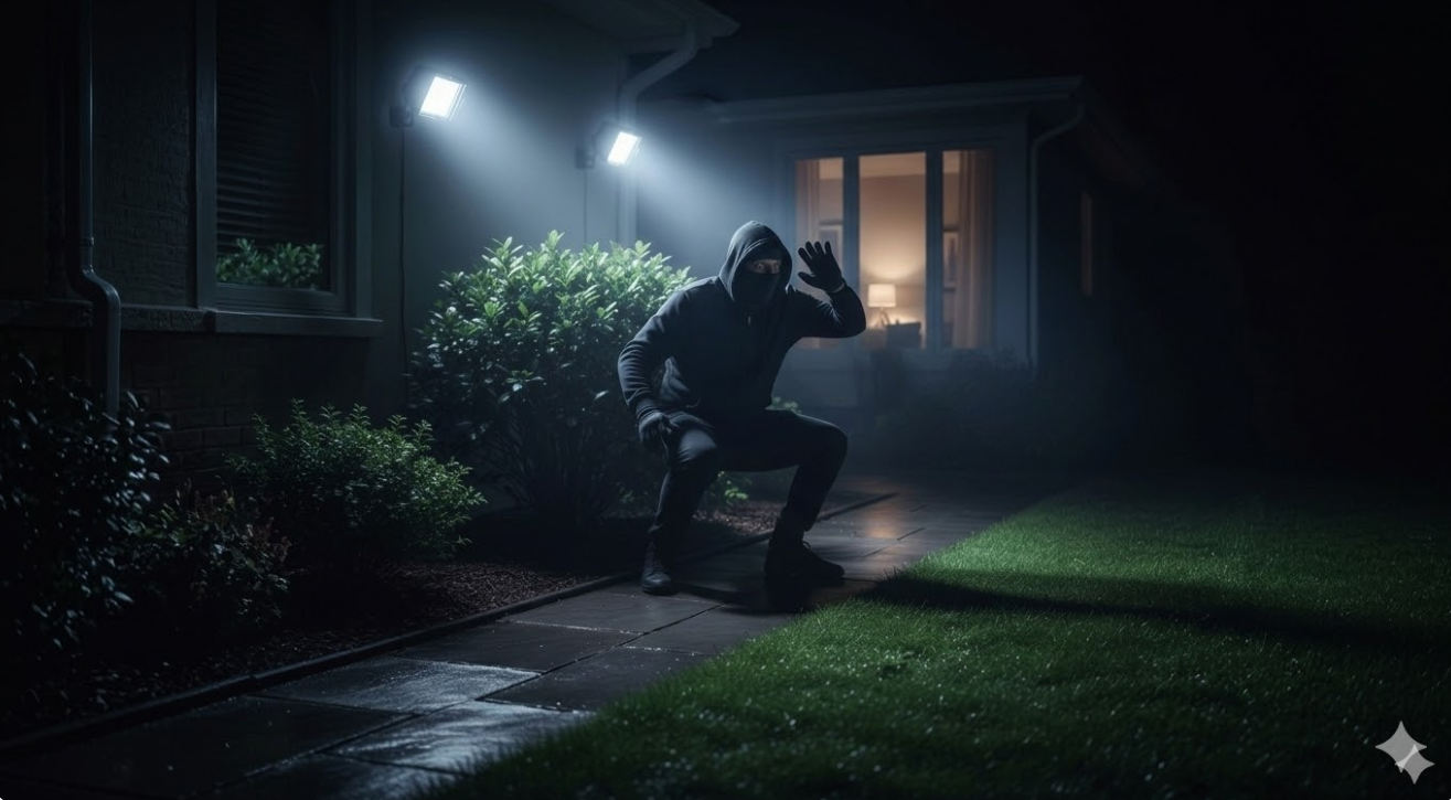 le luci che restano sempre accese creano ombre prevedibili