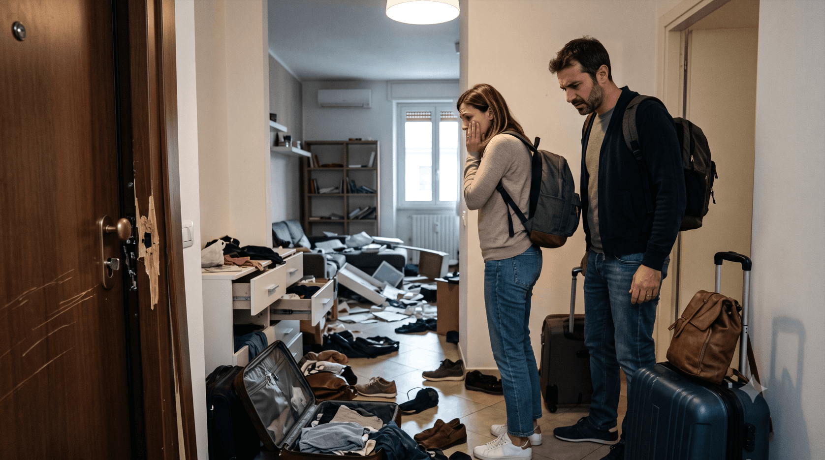 cosa fare se trovi la casa svaligiata dopo le vacanze